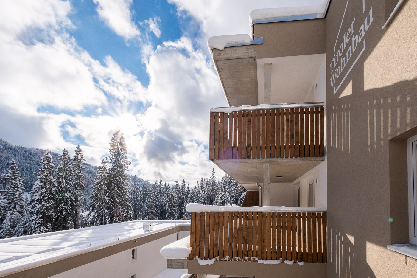 Wohnbau mit Holzfassade