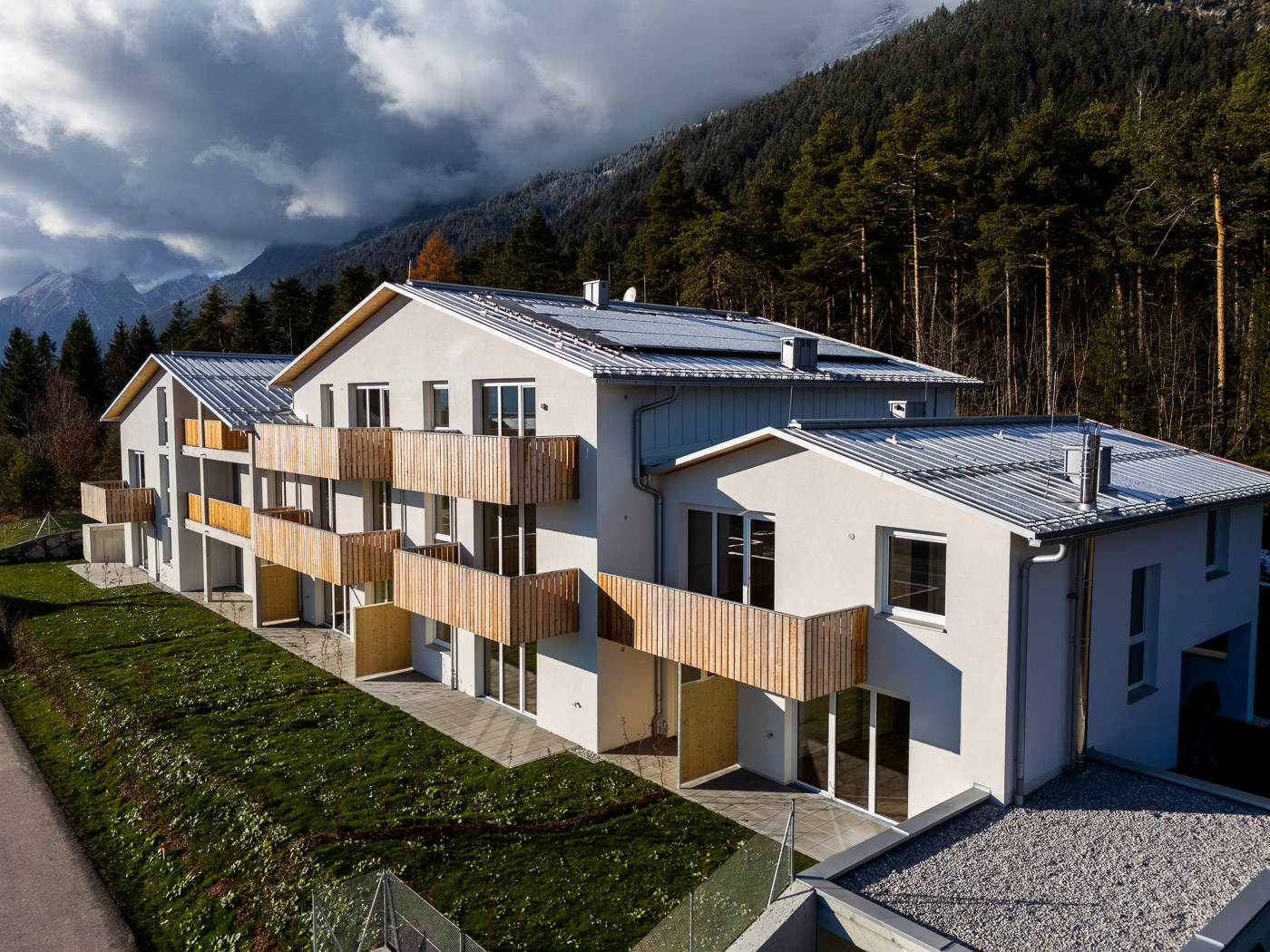 PORR Neubau Holzfassade